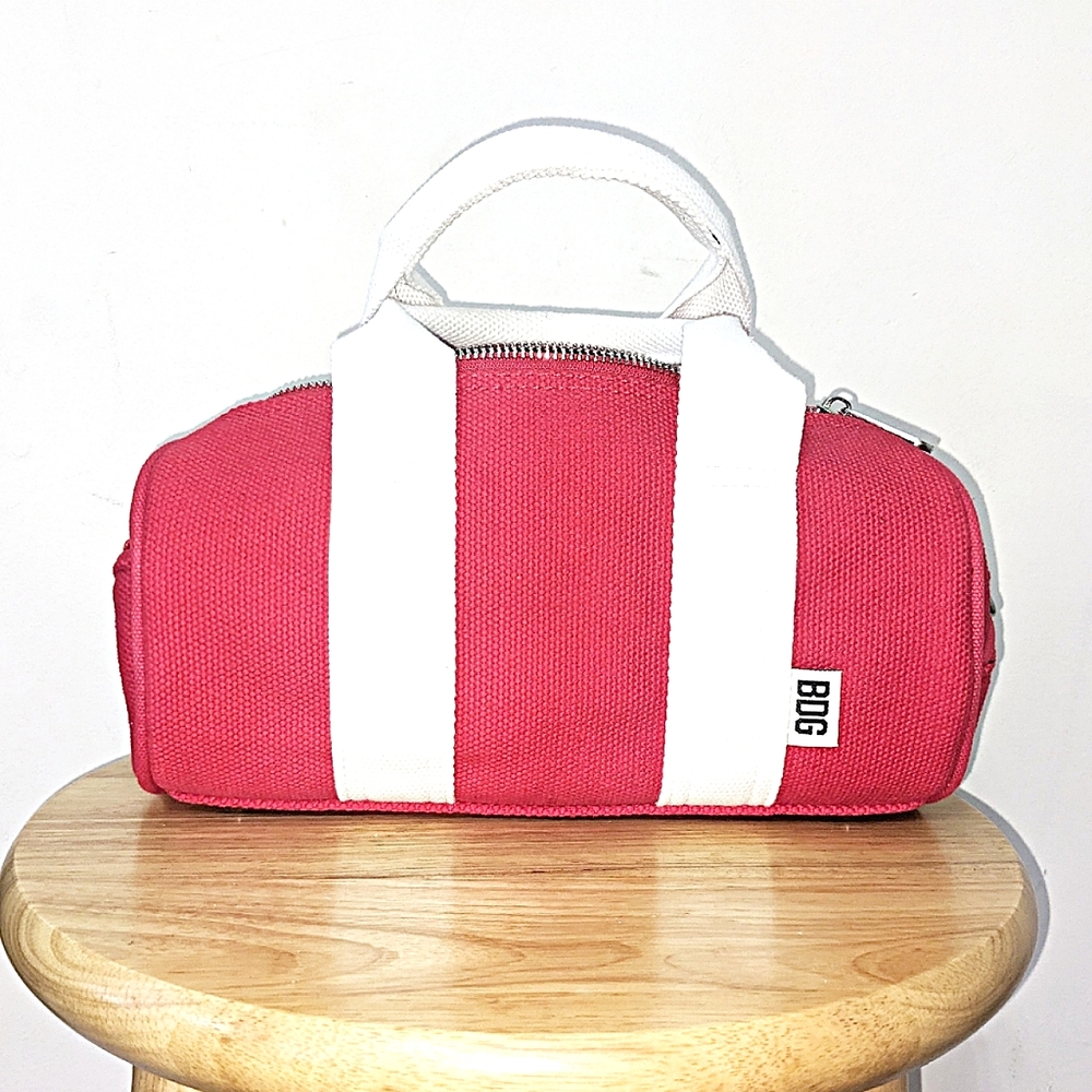 BDG mini barrel crossbody canvas bag